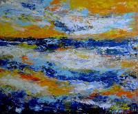 009 ~ Herbstmeer II ~ 50 x 60 cm ~ Acryl auf Leinwand