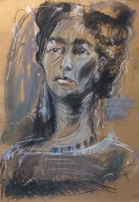 Frida I ~ 70 x 100 cm ~ Pastell auf Papier