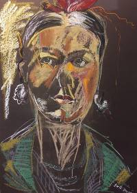 Frida II ~ 70 x 100 cm ~ Pastell auf Papier