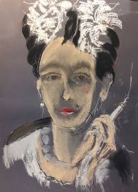 Frida III ~ 70 x 100 cm ~ Pastell auf Papier
