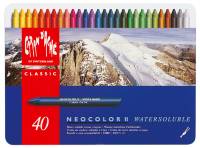 Caran-d-Ache-Neocolor-II-Kasten-mit-40-Farben